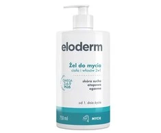 Eloderm 2 viename kūno ir plaukų prausimosi gelis 750 ml