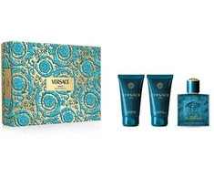 Kvepalų rinkinys vyrams Versace Eros (EDT 50 ml, dušo želė 50 ml, balzamas po skutimosi 50 ml)