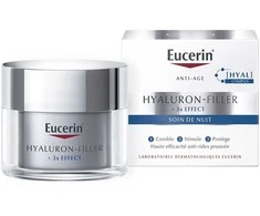 Eucerin Hyaluron-Filler + 3 kartus efektyvus naktinis kremas nuo raukšlių 50 ml
