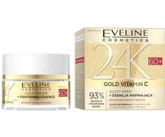 Eveline Cosmetics 24K Gold Vitamin C auksinė krem + esencja napinająca 60+ 50ml