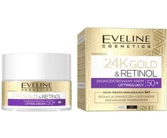 Eveline Cosmetics 24K Gold &amp; Retinol koncentruotas liftingo kremas 50+ 50ml