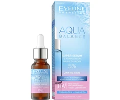 Eveline Cosmetics Aqua Balance super serum su kompleksem nawilżającym 18ml