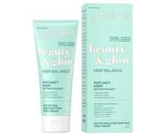 Eveline Cosmetics Beauty &amp; Glow matinis detoksikuojantis kremas 75ml