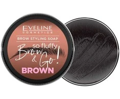 Eveline Cosmetics Brow&amp;Go! Styling Soap Brown, 25 g