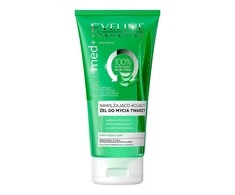 Eveline Cosmetics Eveline FaceMed+ 100% Aloe Vera drėkinamasis ir raminamasis veido prausimo gelis, 150 ml