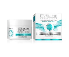 Eveline Cosmetics Eveline 3D Collagen Lift intensyvus priešraukšlinis dieninis ir naktinis kreminis kremas, 50 ml