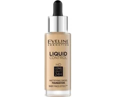 Eveline Cosmetics Liquid Control HD 016 Vanilla rusvai gelsvas, 32 ml