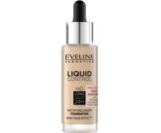 Eveline Cosmetics LIQUID CONTROL HD 015 Light Vanilla, 32 ml
