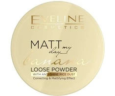 „Eveline Cosmetics“ „Eveline Matt My Day“ bananų biri pudra 6 g