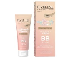 Eveline Cosmetics My Beauty Eliksyras BB Caring Kreminis 02 Peach Cover Tamsus, 30 ml