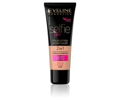 Eveline Cosmetics Selfie Time Foundation &amp; Maskuoklis 02 Ivory, 30 ml