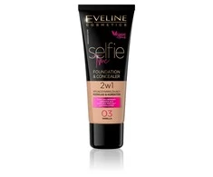 Eveline Cosmetics Eveline Selfie Time 2in1 Foundation &amp; Maskuoklis 03 Vanilla, 30 ml