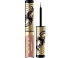 Eveline Cosmetics Variete Atsparus vandeniui Shiny Liquid Akių apvadas 01 Sparkle Gold, 4 ml
