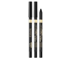 Eveline Cosmetics Eveline Variete Gel Akių apvadas Pieštukas Atsparus vandeniui vandeniui atsparus akių pieštukas, atspalvis: 01 Juodas