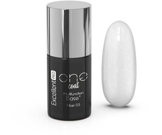 Cosmetics Zone Excellent Pro Vieno sluoksnio daugiafunkcinė hibridinė pluošto bazė su „Sparkling Snow“ pluoštais, 7 g