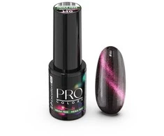 Cosmetics Zone „Excellent Pro“ „Pro Colors Hema Free CatEye Hybrid“ nagų lakai, 110 Ruby Gravity, 7 g.