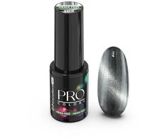 Cosmetics Zone Excellent Pro Pro Colors Hema Free CatEye hibridinis nagų lakas 105 Silvery Eclipse 7g