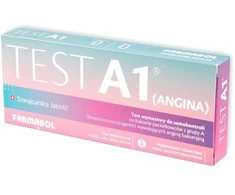 Farmabol A1 (tonzilito) savikontrolės testas A grupės streptokokų bakterijoms, 1 vnt.