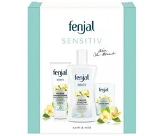 FENJAL_SET Jautrios odos rankų kremas 75 ml + dušo želė 200 ml + muilo gabaliukas 100 g