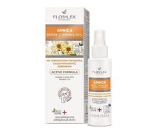 Floslek Arnica purškalas su arnika 20% aktyvi formulė išsiplėtusiems kapiliarams, paraudimui ir mėlynėms 100ml