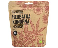 Cosma Cannabis Full Spectrum Kanapių arbata su ežiuole, maisto papildas, 40 g