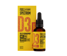 Cosma Cannabis Full Spectrum Vitaminas D3 Forte maisto papildas 30 ml
