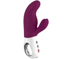 Fun Factory Pramogų fabrikas - Miss Bi Dual Vibrator Grape Baltas