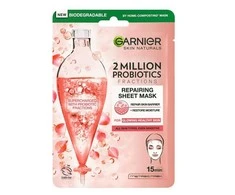 Garnier Skin Naturals 2 Million Probiotics Repairing Sheet Mask Face Mask moterims, 1 vnt.