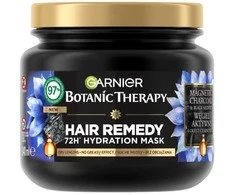 Garnier Botanic Therapy drėkinamoji kaukė sausiems plaukams su aktyvuota anglimi ir juodųjų kmynų aliejumi 340ml