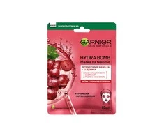 Garnier Skin Naturals Hydra Bomb Natural Origin vynuogių sėklų ekstrakto veido kaukė moterims, 1 vnt.