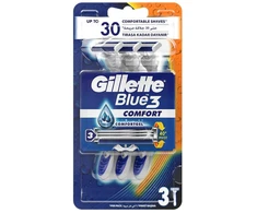 Gillette Blue3 Comfort vienkartinės skutimosi mašinėlės vyrams 3 vnt.