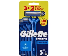 Gillette Sensor3 Comfort jednorazowe maszynki do golenia 5szt