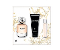 Givenchy L'Interdit parfuminio vandens purškiklis 80 ml + kūno pienas 74 ml + kvepalų vandens purškiklis 12,5 ml