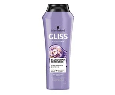 Schwarzkopf Gliss Skirtas šviesiems plaukams Hair Perfector Violetinė Repair Šampūnas Šampūnas moterims, 250 ml