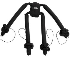 Glov „CoolCurl Spider“ šalto garbanojimo suktukai ilgiems ir vidutinio ilgio plaukams, juodi, 4 vnt.