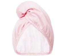 Rožinė GLOV_Dwustronny turban do włosów su mikrofibry i wegańskiej satyny, szybkie suszenie, anti-frizz Rožinė