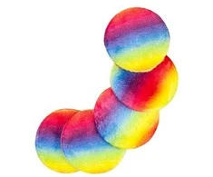 Glov Moon Pads Rainbow daugkartinio naudojimo dribsniai 5 vnt.