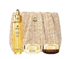 Guerlain „Abeille Royale Youth Watery Oil“ serumo rinkinys veidui: serumas 50 ml + dieninis kremas 15 ml + naktinis kremas 15 ml + kosmetinė