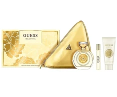 Guess Bella Vita rinkinys: kvapusis vanduo purškiklis 100 ml + kūno balzamas 100 ml + kvapusis vanduo purškiklis 15 ml + kosmetikos krepšelis