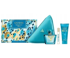 Guess Seductive Mėlyna rinkinys: 75 ml tualetinio vandens purškiklis + 100 ml kūno losjonas + 15 ml tualetinio vandens purškiklis + kosmetinis maišelis