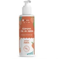 Hiskin Vaikiškas šampūnas ir vonios gelis Peach 280ml