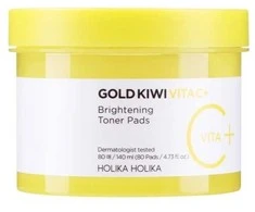 Holika „Gold Kiwi Vita C+“ skaistinamosios tonikos pagalvėlės, 80 vnt.