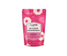 I Love Kvapiosios vonios druskos raminanti ir atpalaiduojanti vonios druska Glazūruotos avietės 500g
