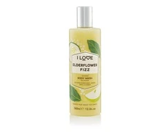 „I Love Signature Collection“ valomasis šeivamedžio žiedų putojantis kūno prausiklis be parabenų, 360 ml