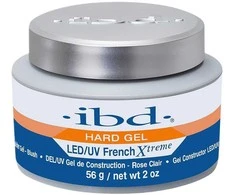 IBD Kietas gelinis LED/UV prancūziškas Xtreme skaistalų gelis, 56 g