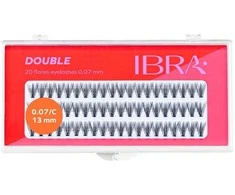 Ibra Kępki sztucznych rzęs Double Knot-Free 0.07 C-13mm