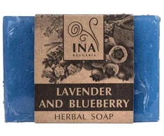 Ina Essentials Natūralus žolelių muilas su levandomis ir mėlynėmis 105g