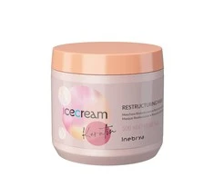 Inebrya Ice Kreminis Keratin Mask atkuriamoji plaukų kaukė su keratinu, 500 ml