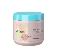 Inebrya Ice Kreminis Skirtas garbanotiems plaukams Plus - produktų asortimentas gražiems ir sveikiems garbanotiems plaukams, 500 ml