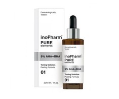 INOPHARM_Pure su 9% AHA ir 30 ml BHA hidroksirūgštimis į veidą